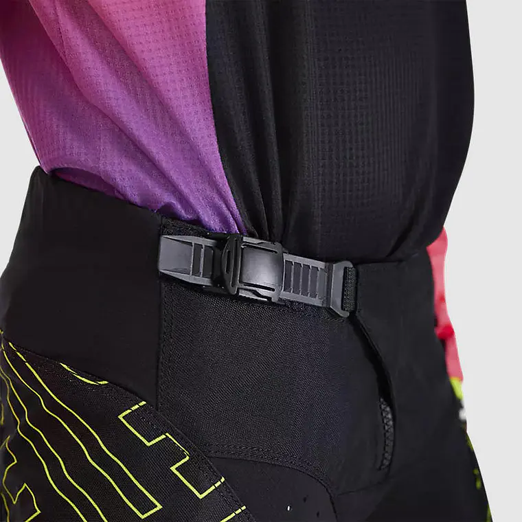 Pantalon Moto Niño 180 Elevated Negro/Rosado Fox 5
