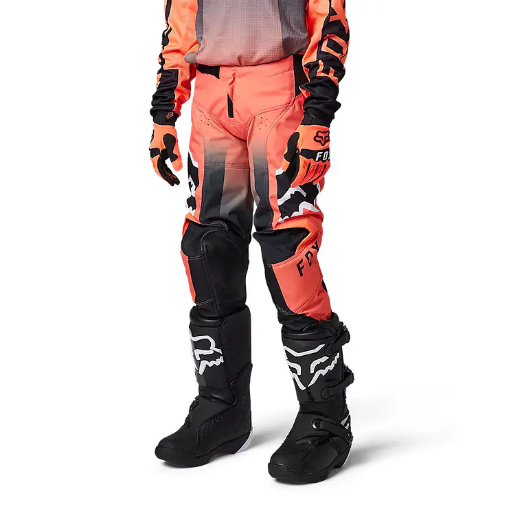 Pantalon Moto Niño 180 Leed Naranjo Fox 2
