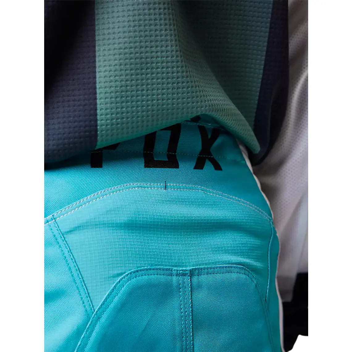 Pantalon Moto Niño 180 Leed Celeste Fox 5