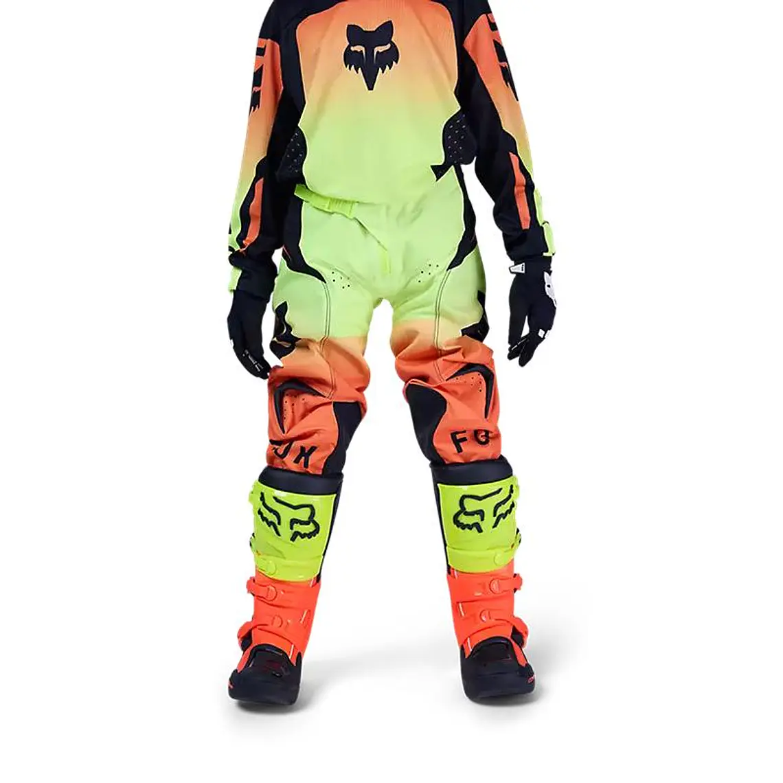 Pantalon Moto Niño 180 Shield Amarillo Fox 3
