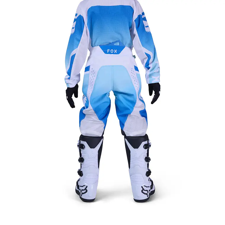 Pantalon Moto Niño 180 Shield Azul/Blanco Fox 4