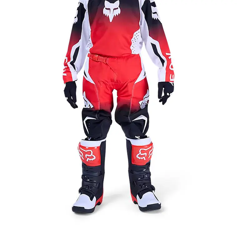 Pantalon Moto Niño 180 Shield Rojo Fox 3
