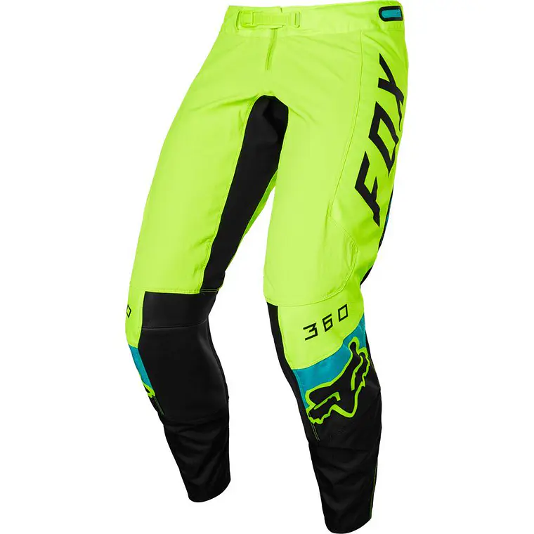 Pantalon Moto Niño 360 Dier Amarillo Fox 2