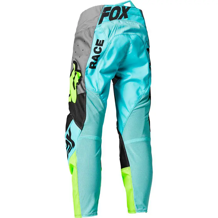 Pantalon Moto Niño 180 Trice Gris/Celeste Fox 3