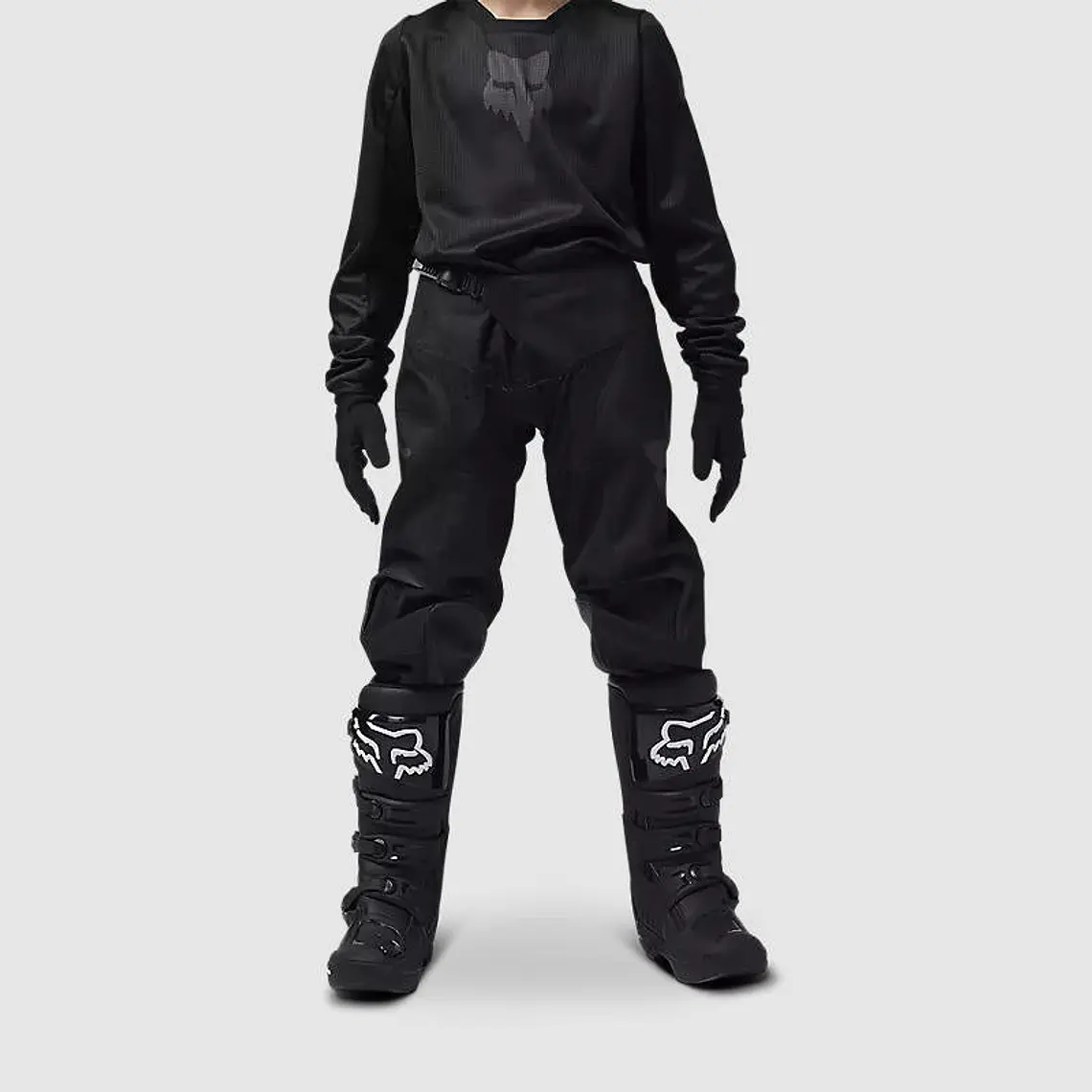 Pantalon Moto Niño Blackout Negro Fox 3