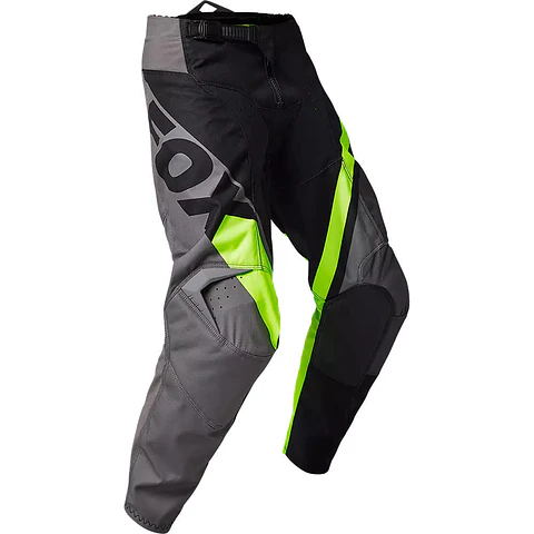 Pantalon Moto Niño Xpozr Negro/Amarillo Fox