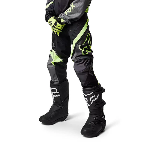 Pantalon Moto Niño Xpozr Negro/Amarillo Fox