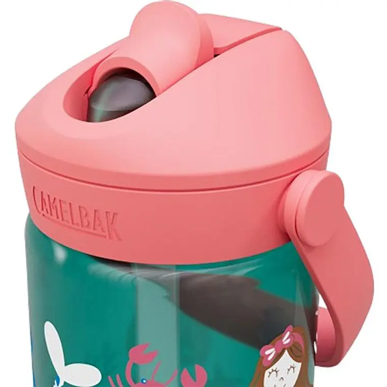 Botella Infantil Thrive Flip Straw Mermaid Friends 400ml Verde CamelBak 4