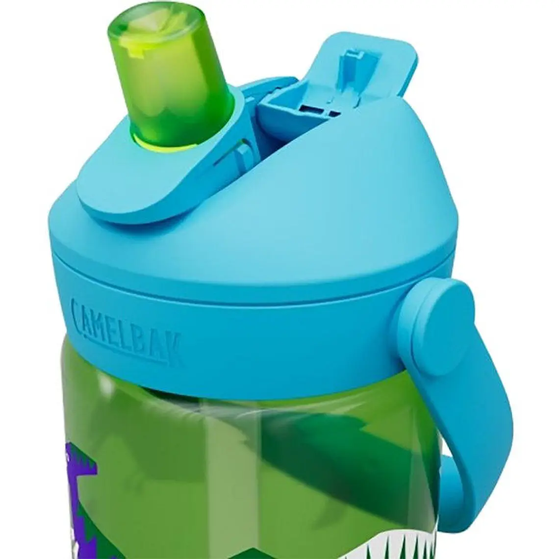 Botella Infantil Thrive Flip Straw Hip Dinos 400ml Verde CamelBak 3