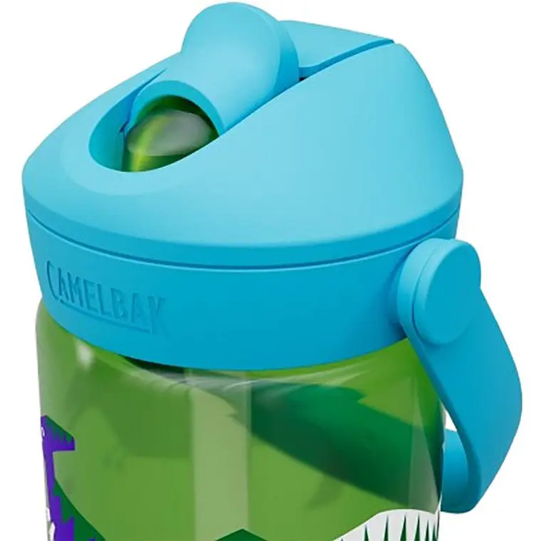 Botella Infantil Thrive Flip Straw Hip Dinos 400ml Verde CamelBak 4