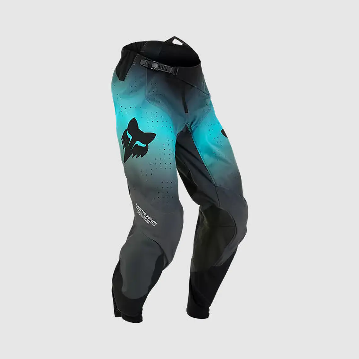Pantalon Moto 360 Revise Negro/Celeste Fox 1