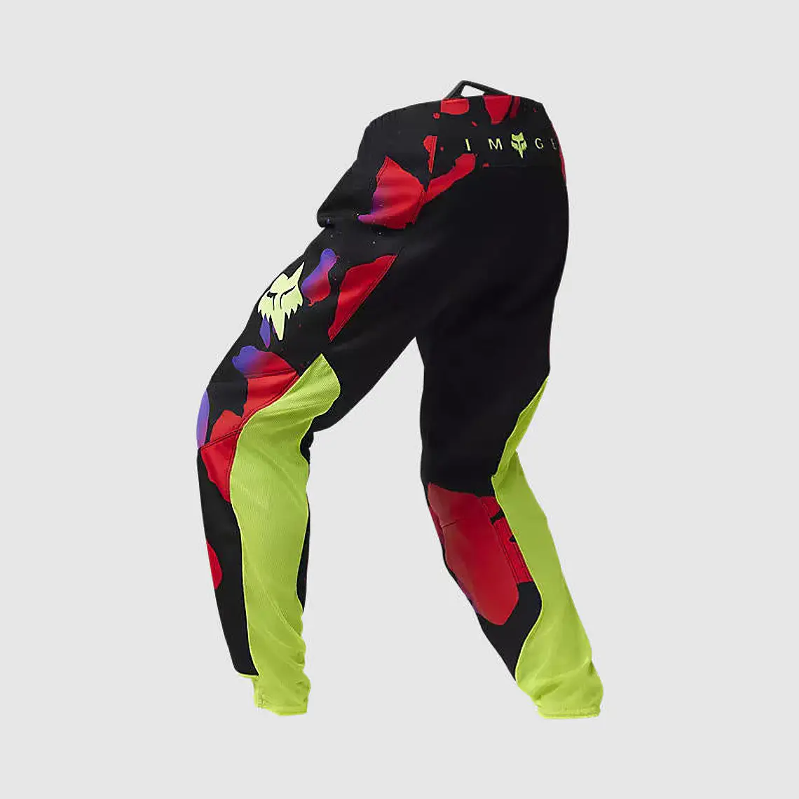 Pantalon Moto 360 Throttle Negro/Rojo Fox 2