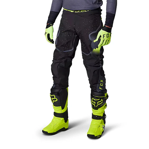 Pantalon Moto 360 Vizen Negro/Amarillo Fox