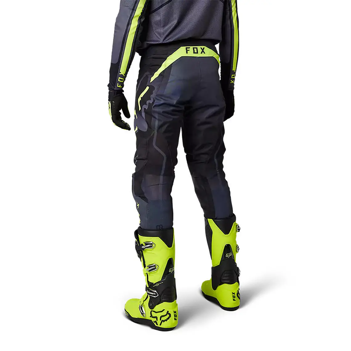 Pantalon Moto 360 Vizen Negro/Amarillo Fox 3