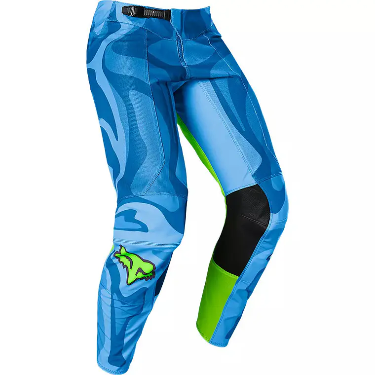 Pantalon Moto Airline Exo Azul/Amarillo Fox 1