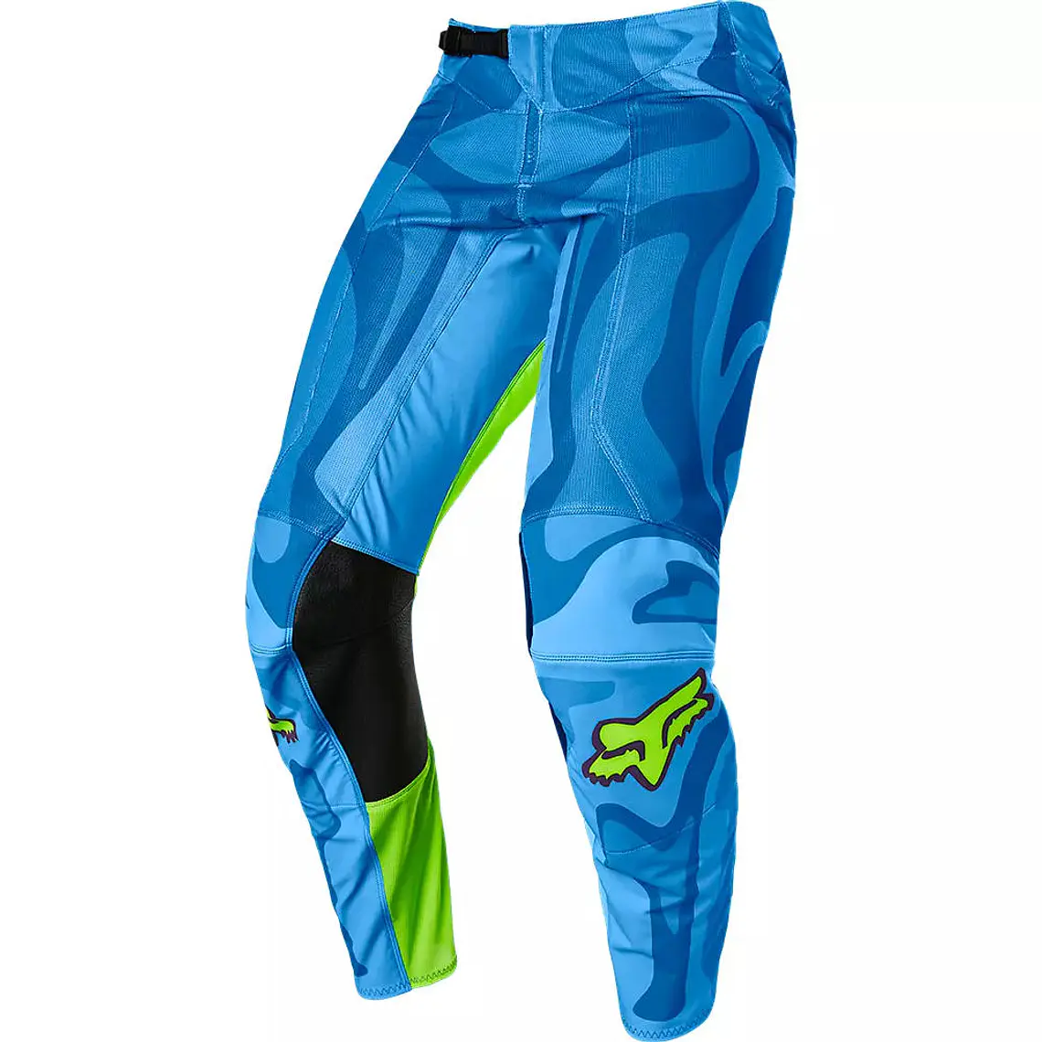 Pantalon Moto Airline Exo Azul/Amarillo Fox 2