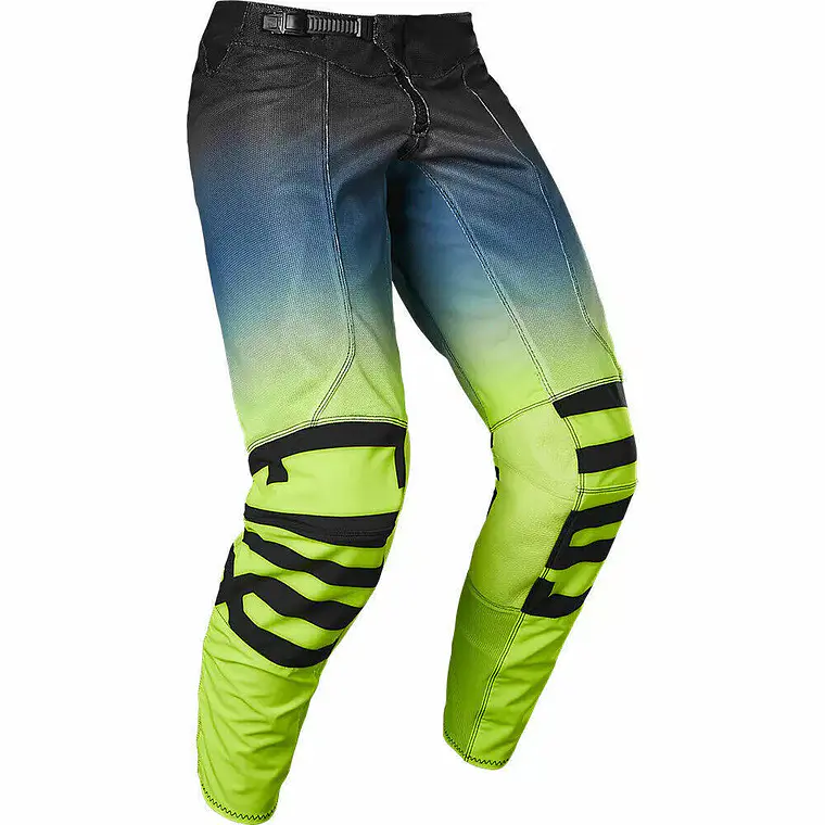 Pantalon Moto Airline Reepz Negro/Amarillo Fox 1