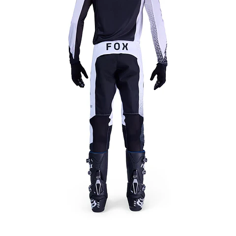 Pantalon Moto Flexair Fracture Blanco/Negro Fox