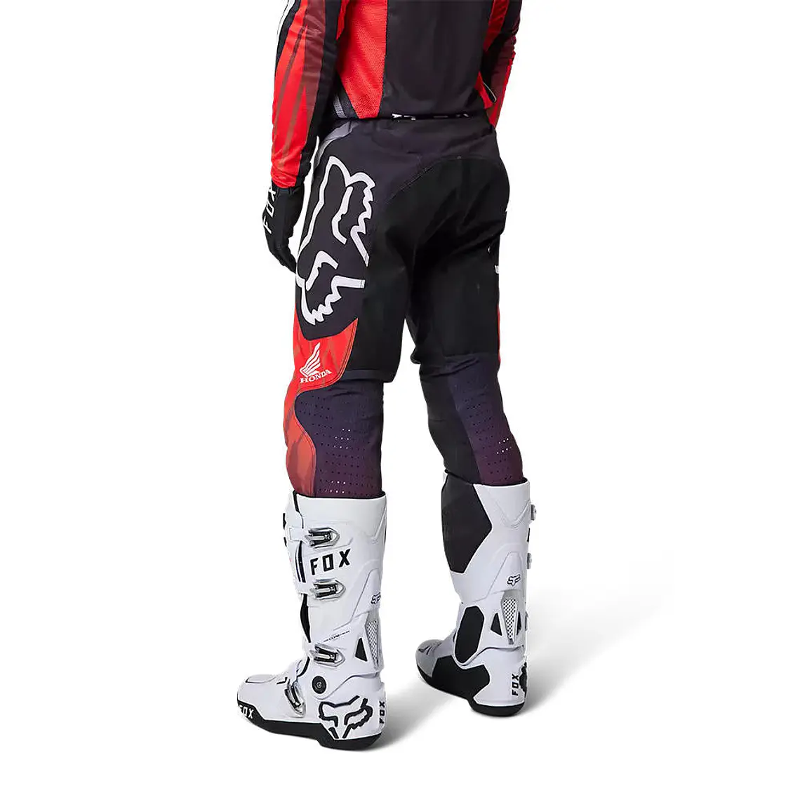 Pantalon Moto Flexair Honda Rojo/Negro/Blanco Fox 3