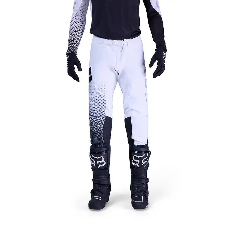 Pantalon Moto Flexair Fracture Blanco/Negro Fox 4