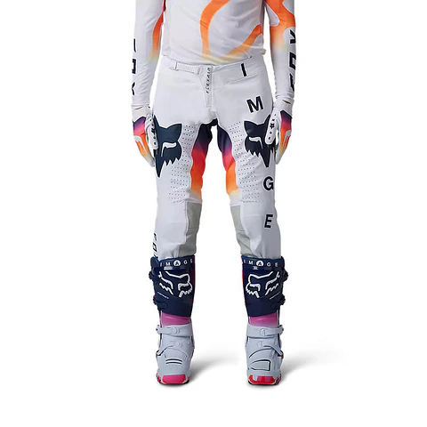 Pantalon Moto Flexair Ryvr Edicion Limitada Blanco/Azul/Rosado Fox