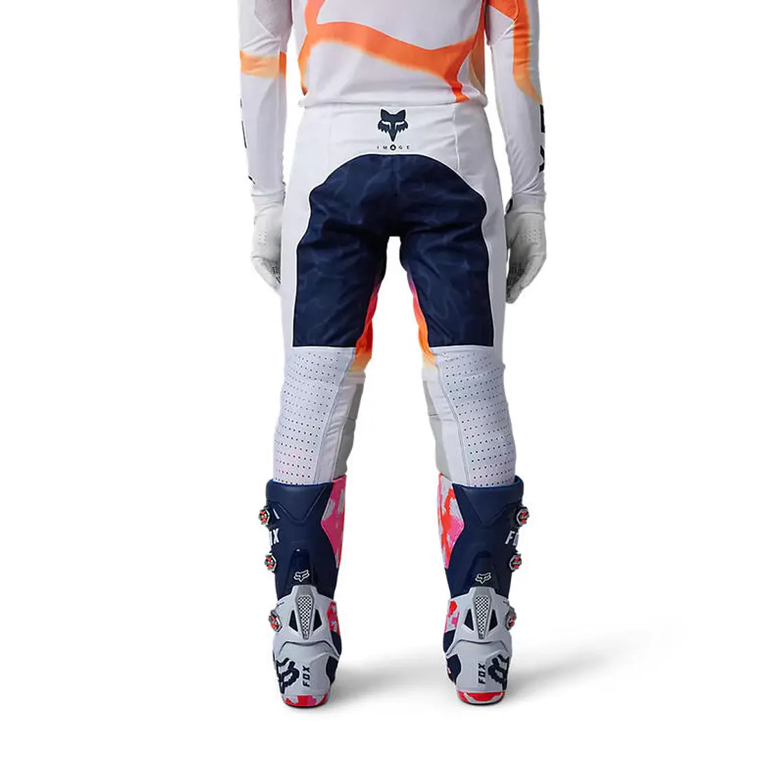 Pantalon Moto Flexair Ryvr Edicion Limitada Blanco/Azul/Rosado Fox 3