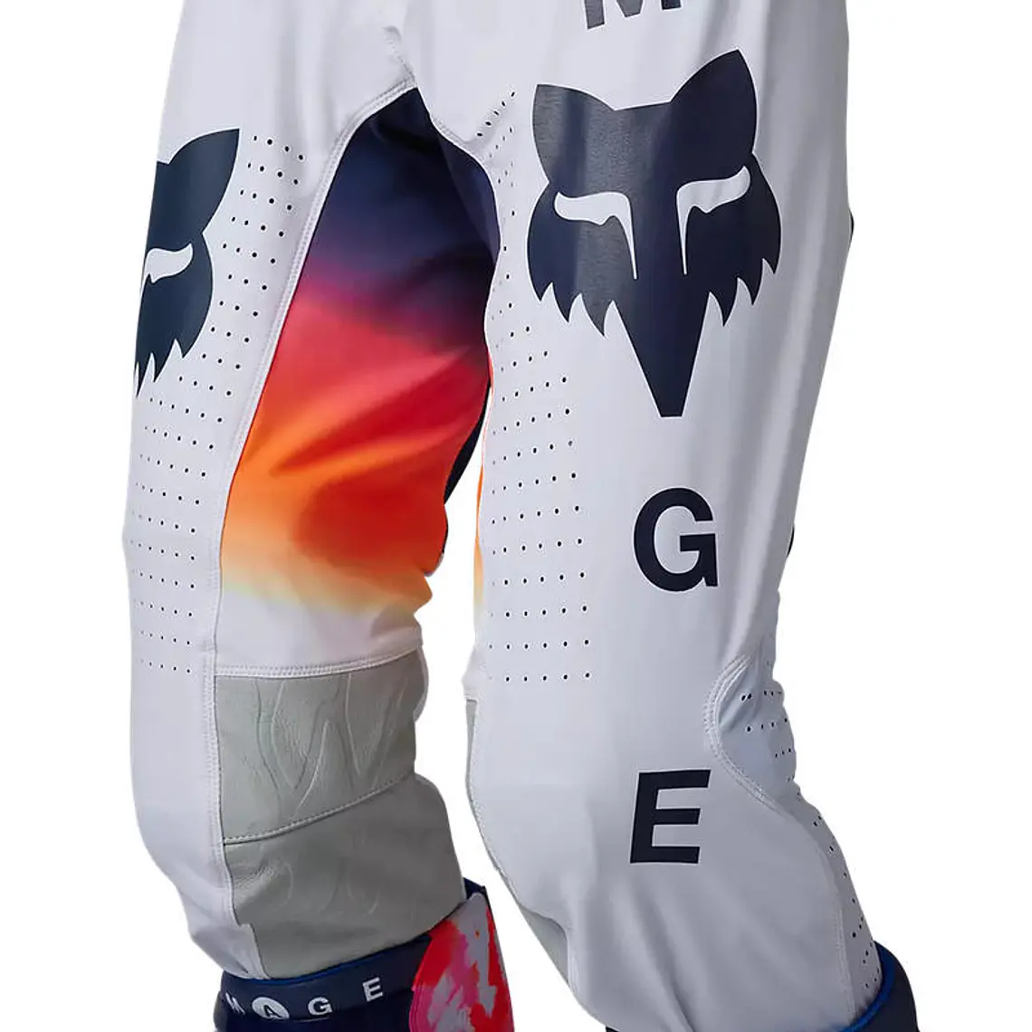 Pantalon Moto Flexair Ryvr Edicion Limitada Blanco/Azul/Rosado Fox 5