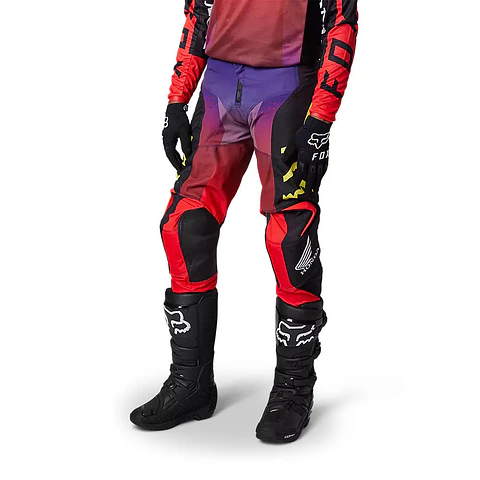 Pantalon Moto Honda Rojo/Morado Fox