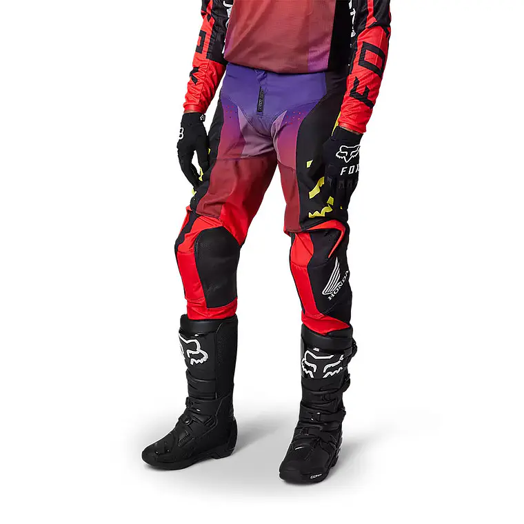Pantalon Moto Honda Rojo/Morado Fox 2