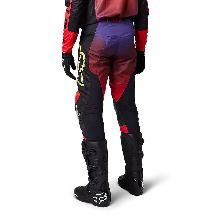 Pantalon Moto Honda Rojo/Morado Fox 3