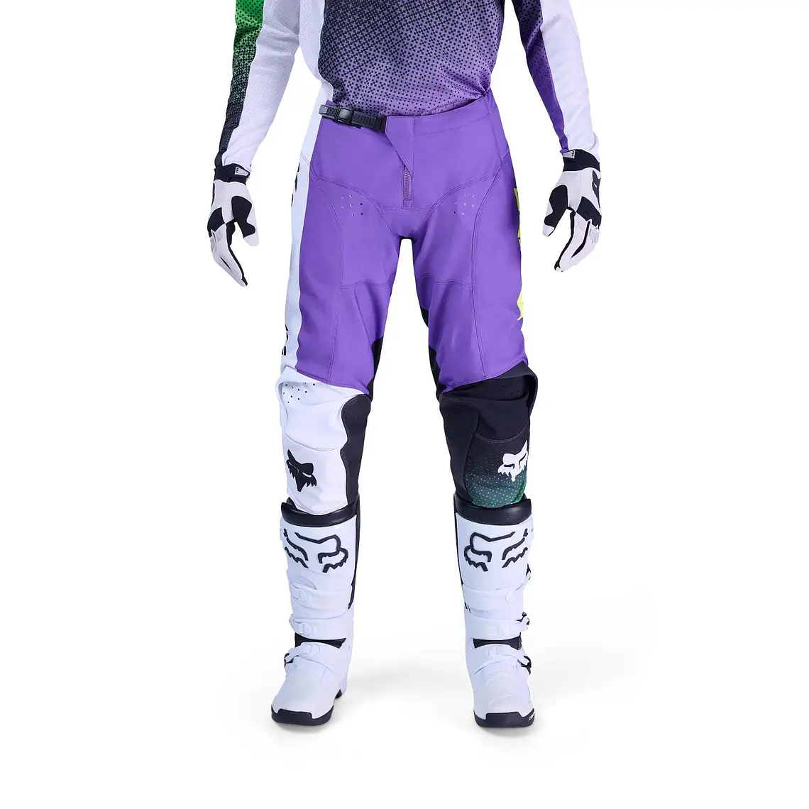 Pantalon Moto Kawasaki 180 Morado Fox 3