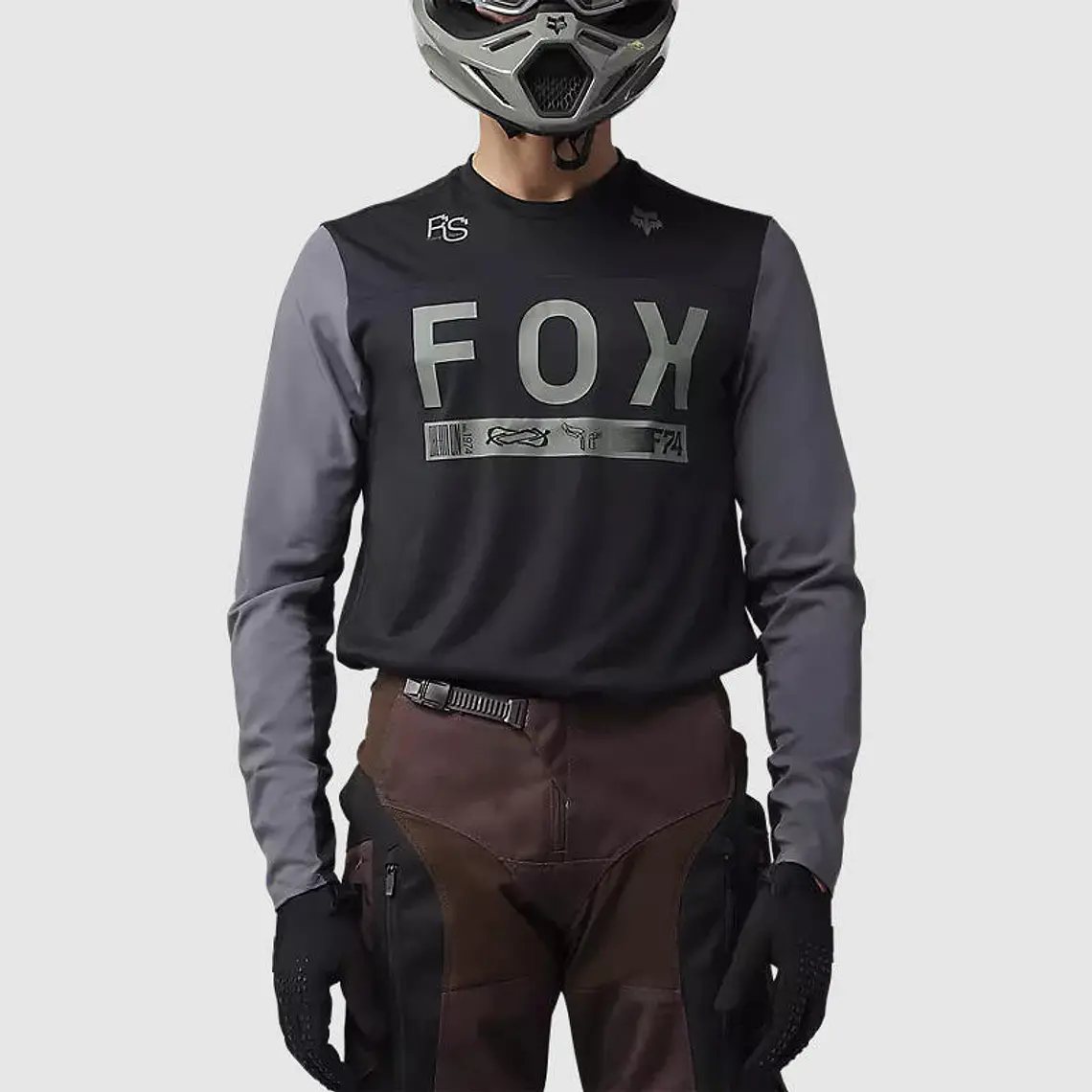 Polera Moto Ranger Off-Road Negro/Gris Fox 3