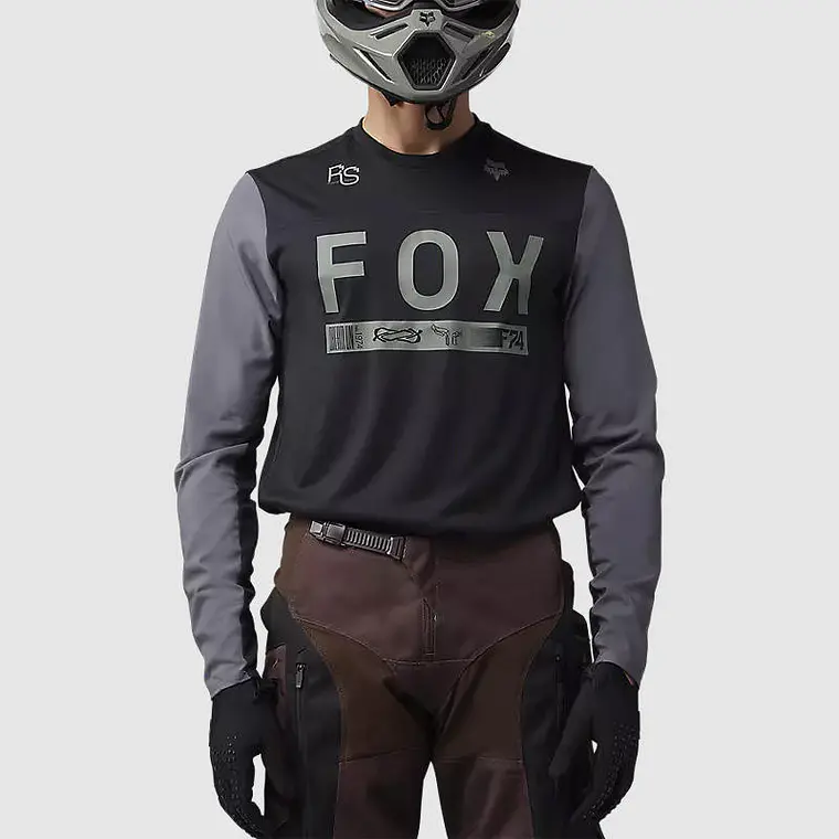 Polera Moto Ranger Off-Road Negro/Gris Fox 3