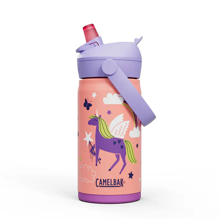 Botella Hidratacion Niño Thrive Flip Straw 350ml Magic Unicorns Camelbak 1