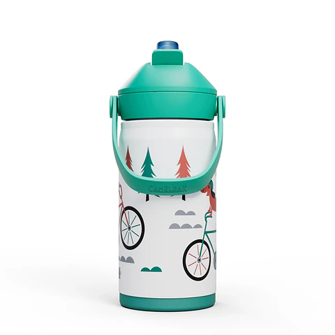 Botella Hidratacion Niño Thrive Flip Straw 350ml Verde Camelbak