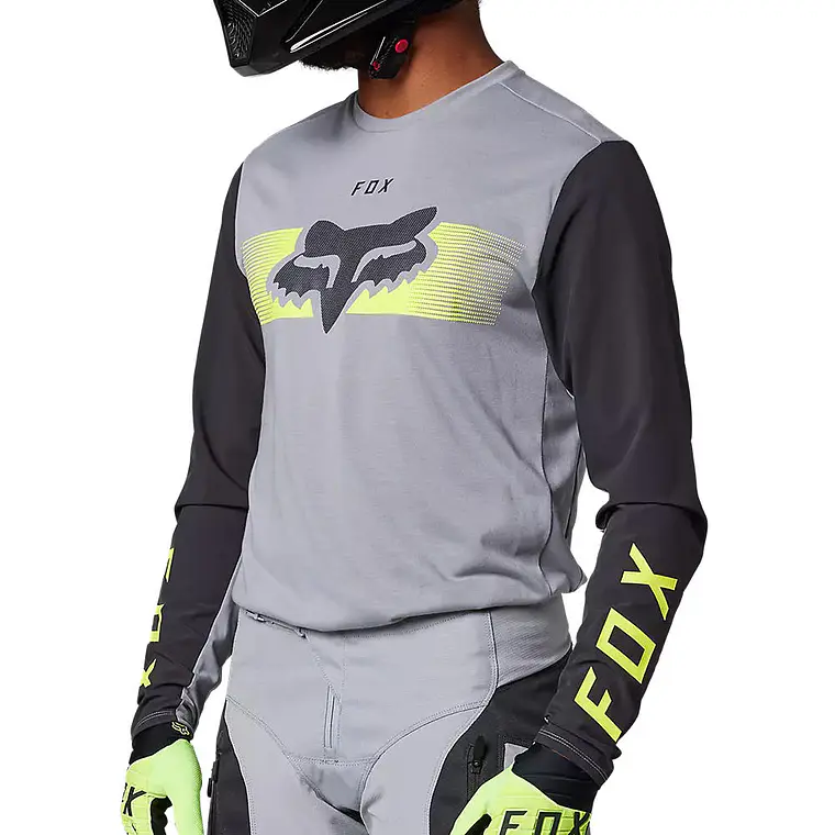 Polera Moto Ranger Offroad Gris Fox 2
