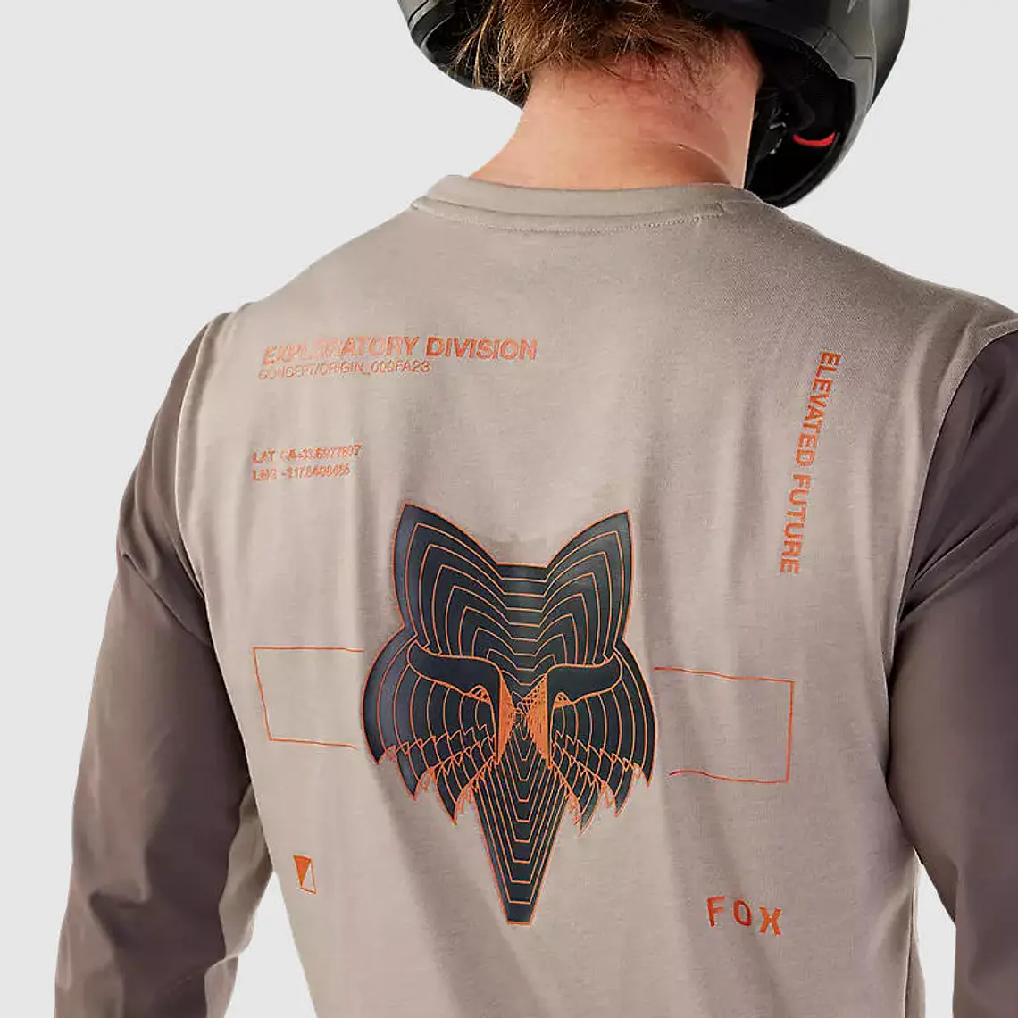 Polera Moto Ranger Offroad Cafe Claro Fox 4