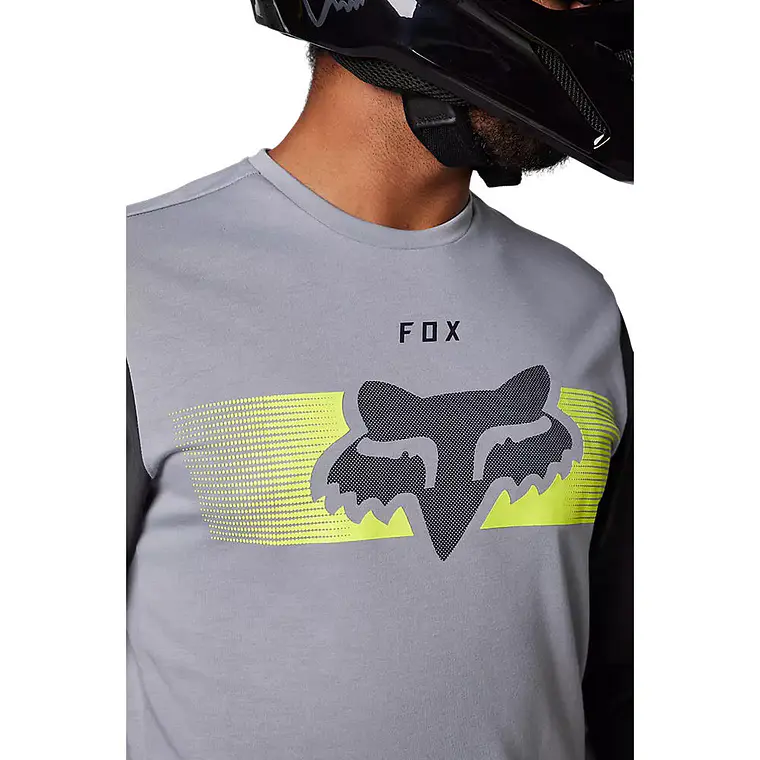 Polera Moto Ranger Offroad Gris Fox 4