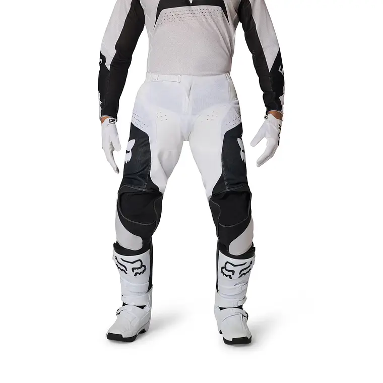 Pantalon Moto 180 Air Taper Negro/Blanco Fox 3