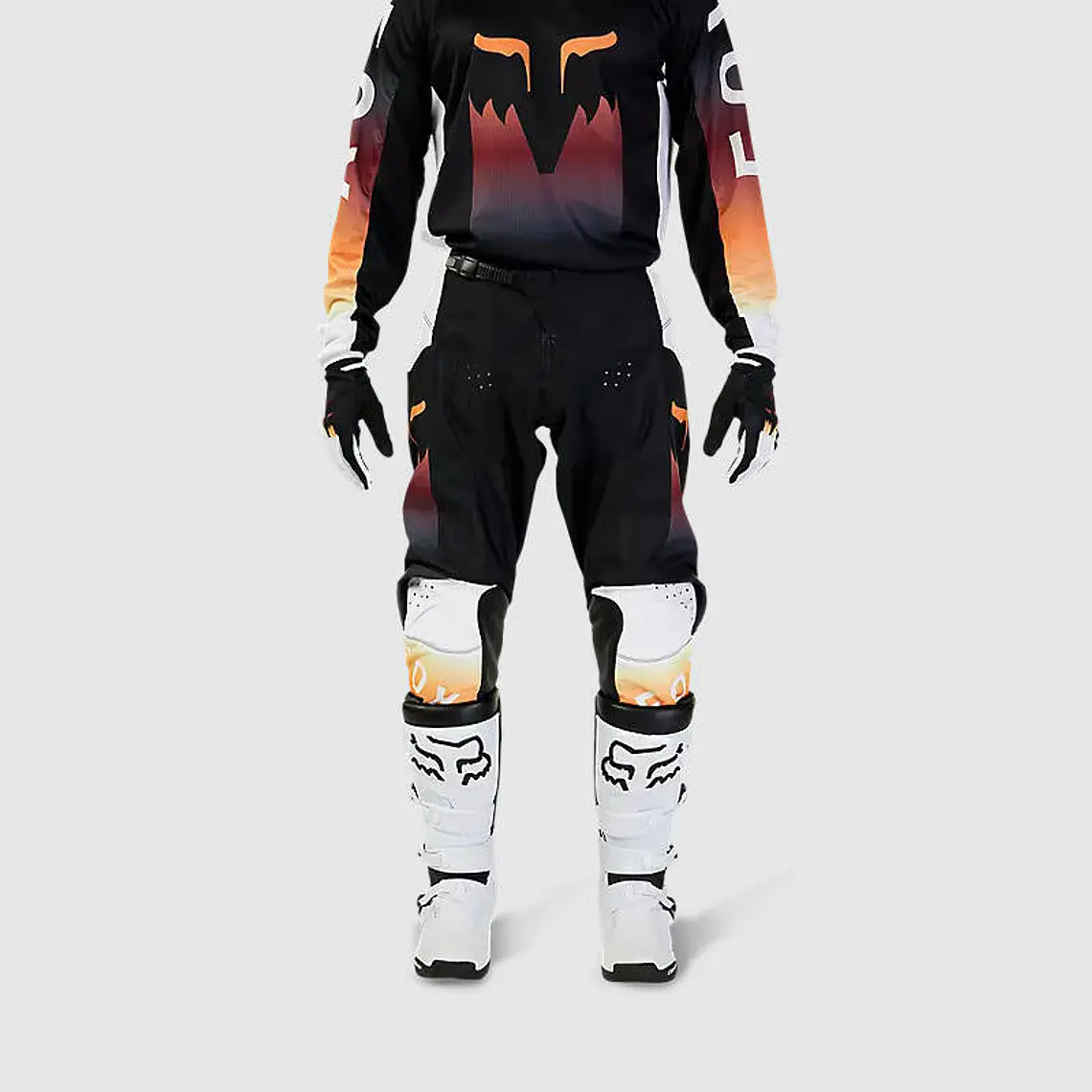 Pantalon Moto 180 Flora Negro Fox 3
