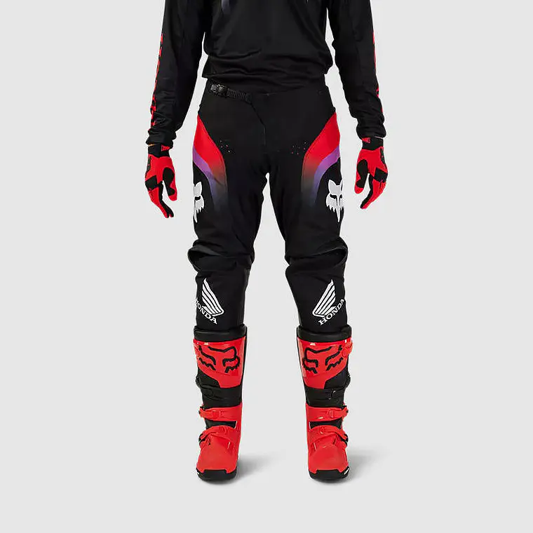 Pantalon Moto 180 Honda Negro Fox 3
