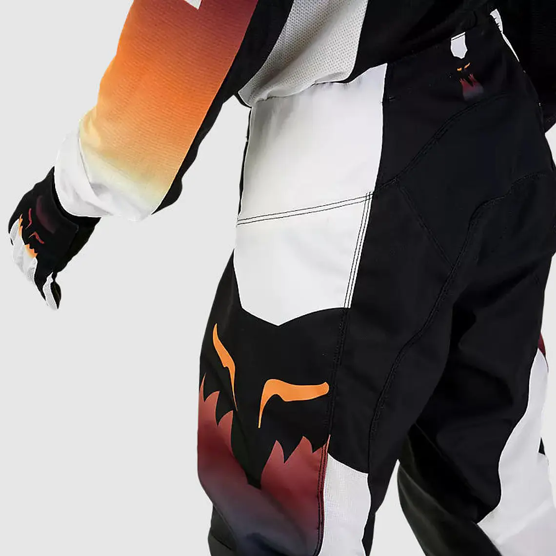 Pantalon Moto 180 Flora Negro Fox 7