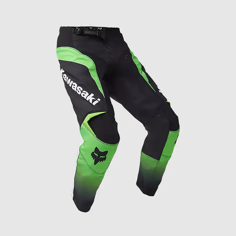 Pantalon Moto 180 Kawasaki Verde Fox 1