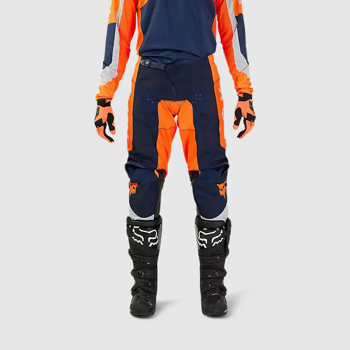 Pantalon Moto 180 Nitro Naranjo Fluor Fox 3
