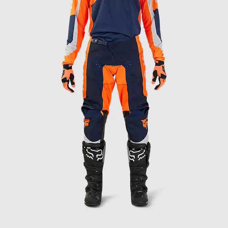 Pantalon Moto 180 Nitro Naranjo Fluor Fox 3