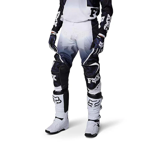 Pantalon Moto 180 Nuklr Azul/Blanco Fox