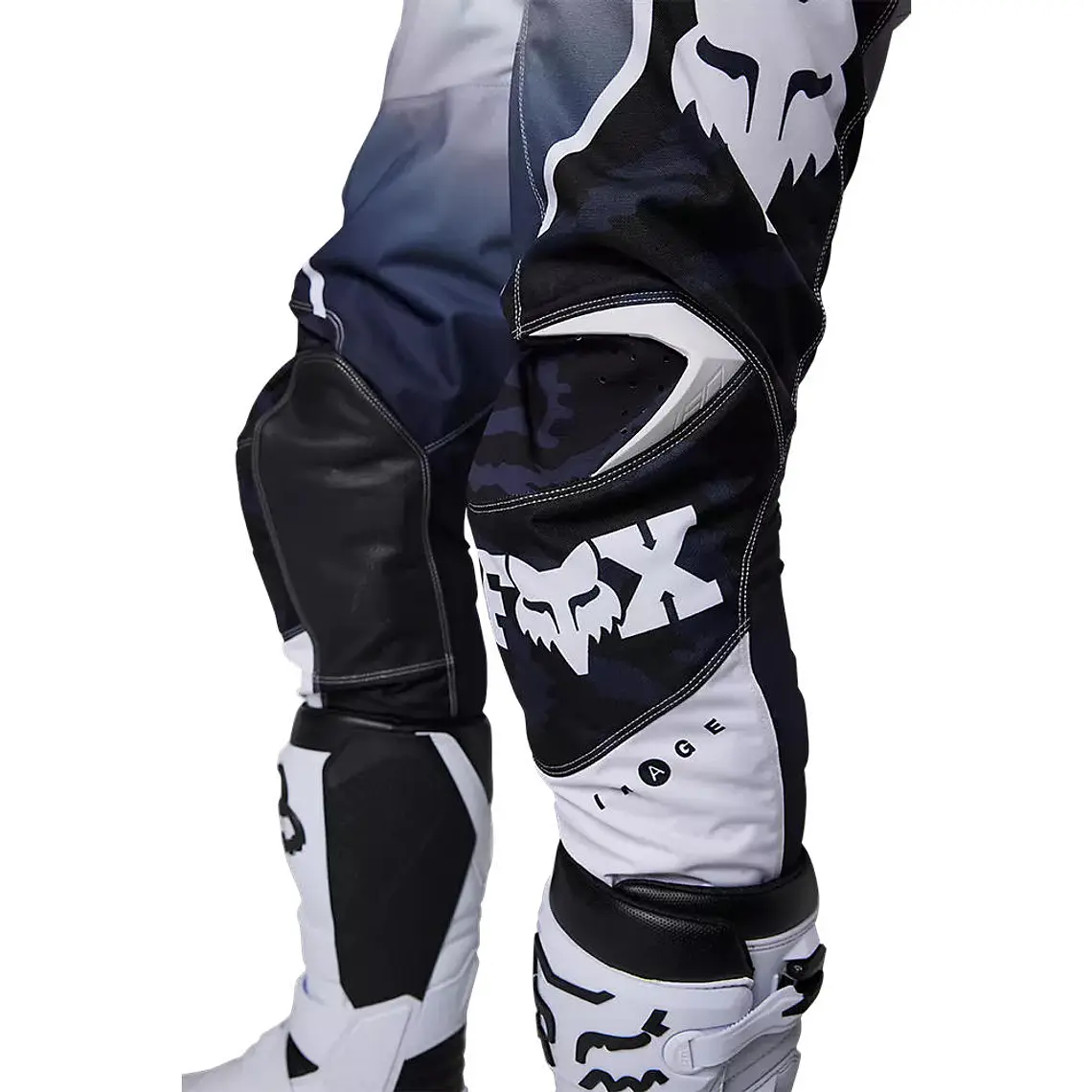Pantalon Moto 180 Nuklr Azul/Blanco Fox 6
