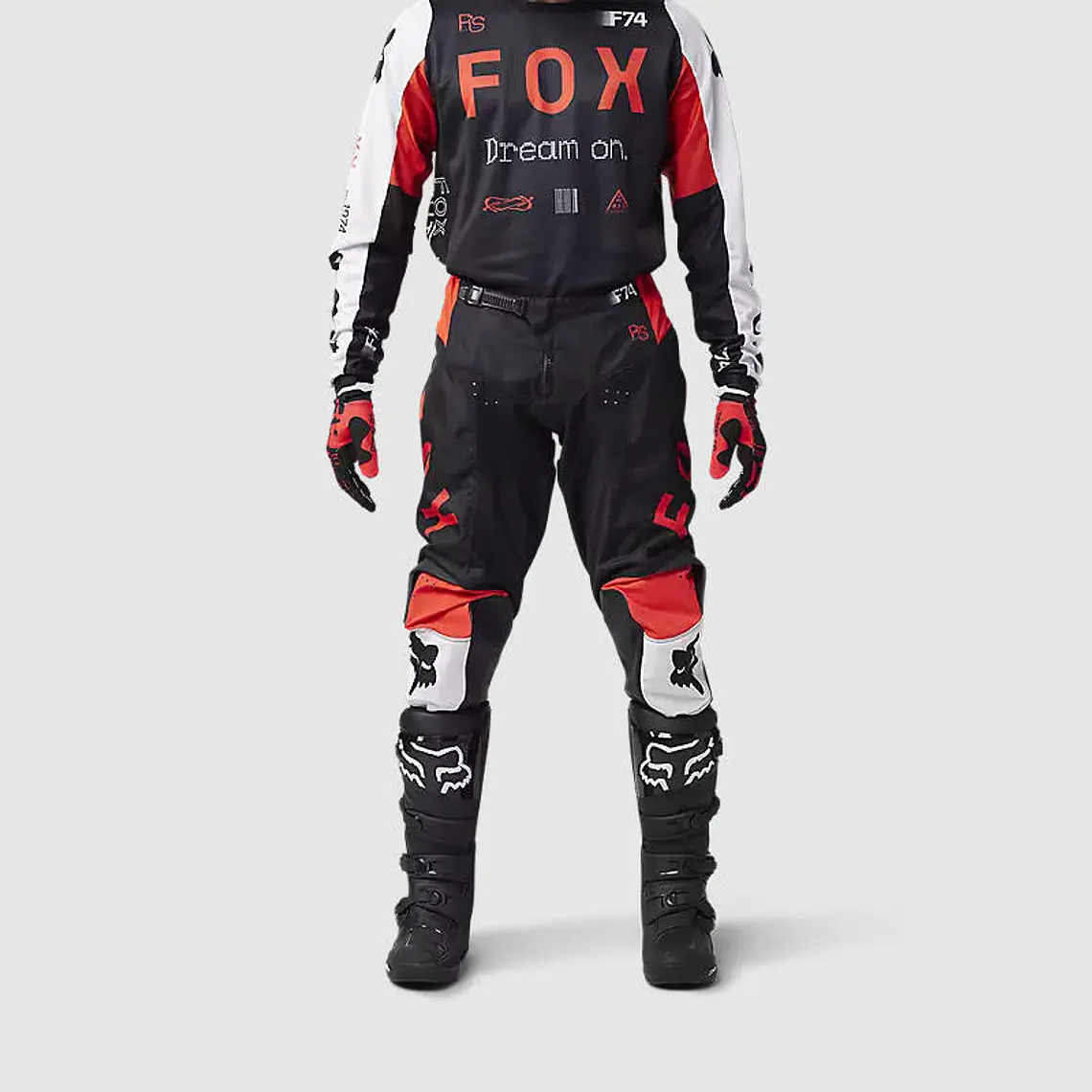 Pantalon Moto 180 Race Spec Rojo/Negro Fox 3