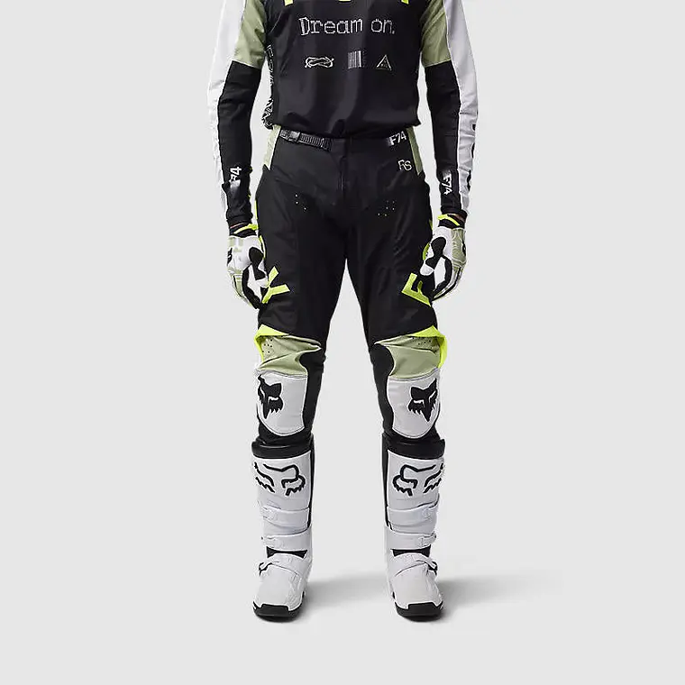 Pantalon Moto 180 Race Spec Verde/Negro Fox 3