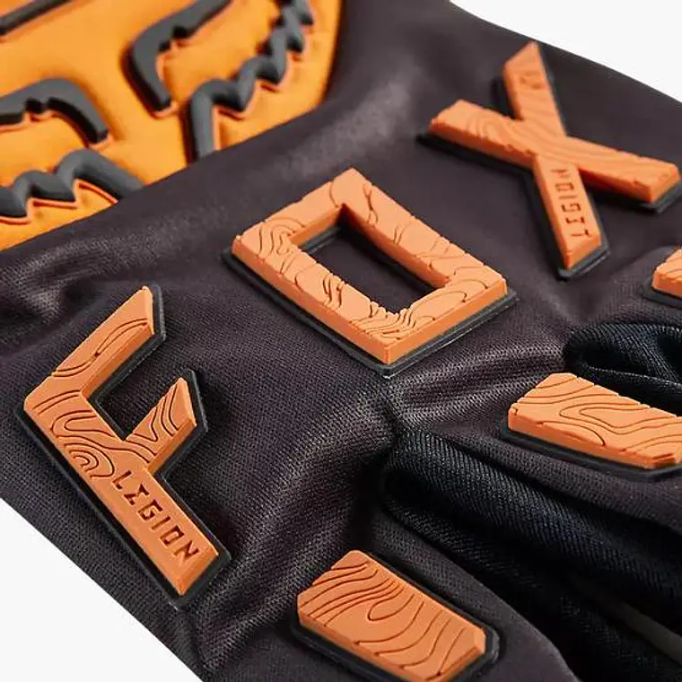 Guantes Moto Legion Drive Water Negro/Naranjo Fox 4